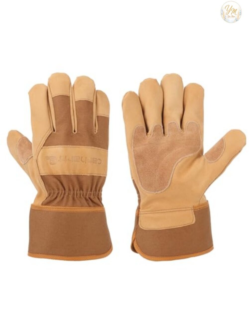 Duck Synthetic Leather Safety Cuff Work Glove Knuckle Protection
